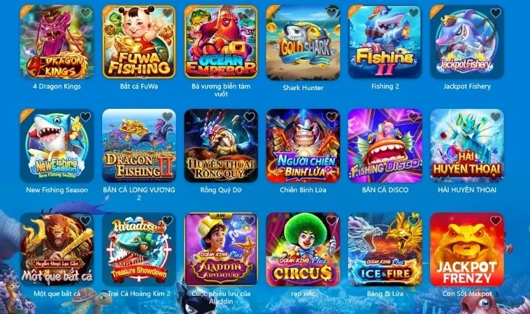 Đa dạng các thể loại game bắn cá để trải nghiệm tại nhà cái SA88